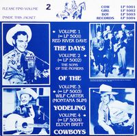 The Sons Of The Pioneers - The Days Of The Yodeling Cowboys, Volume 2